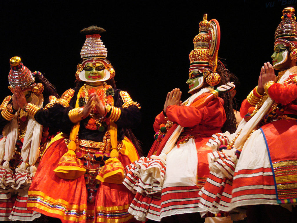Spectacle de danse kathakali à Cochin