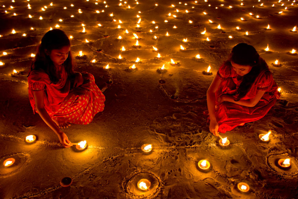 Le festival de Diwali en Inde 